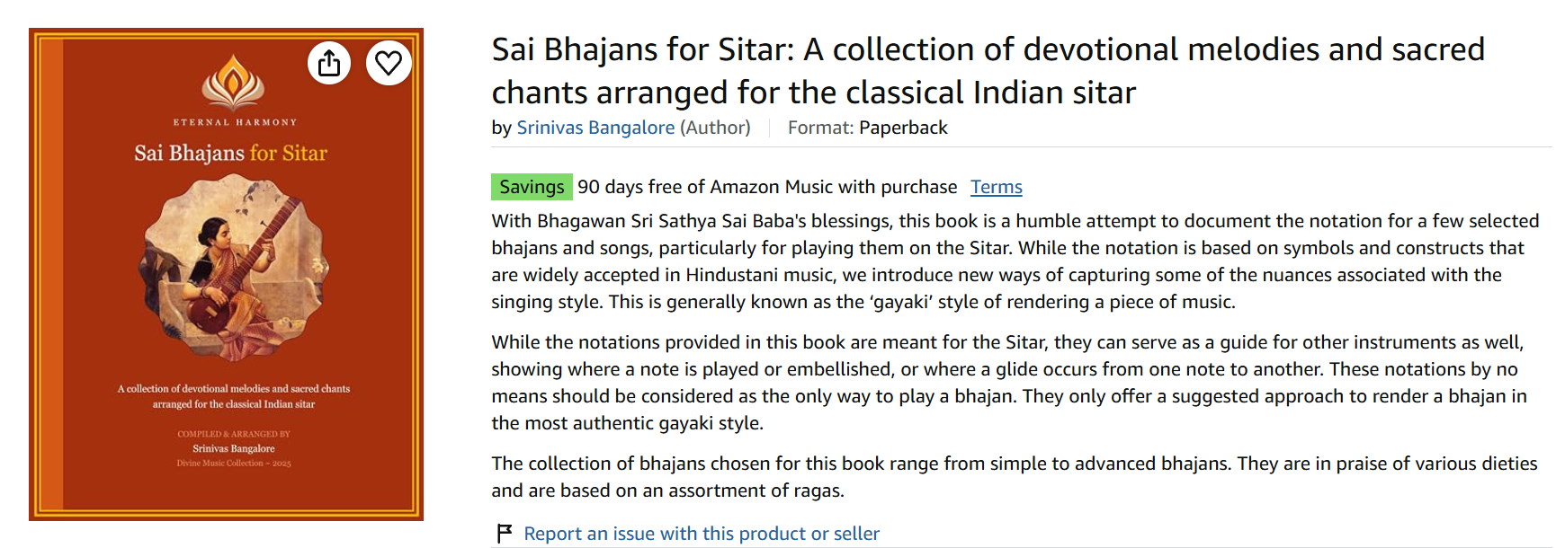Sai Bhajans for Sitar